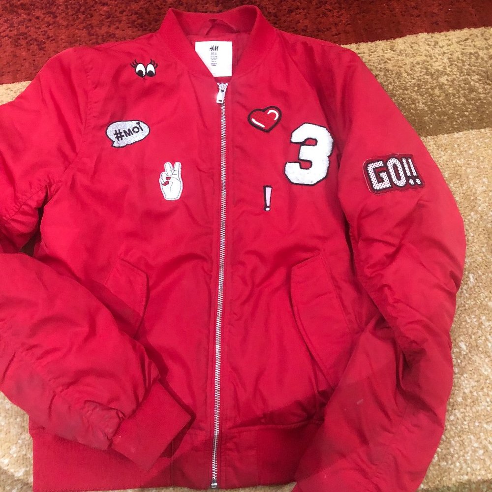 Trendy H&M Europe "Marshmello" Bomber Jacket